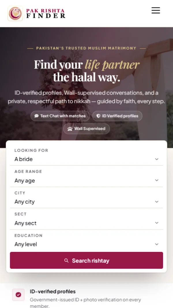 pak-rishta-finder: official store screenshot 2